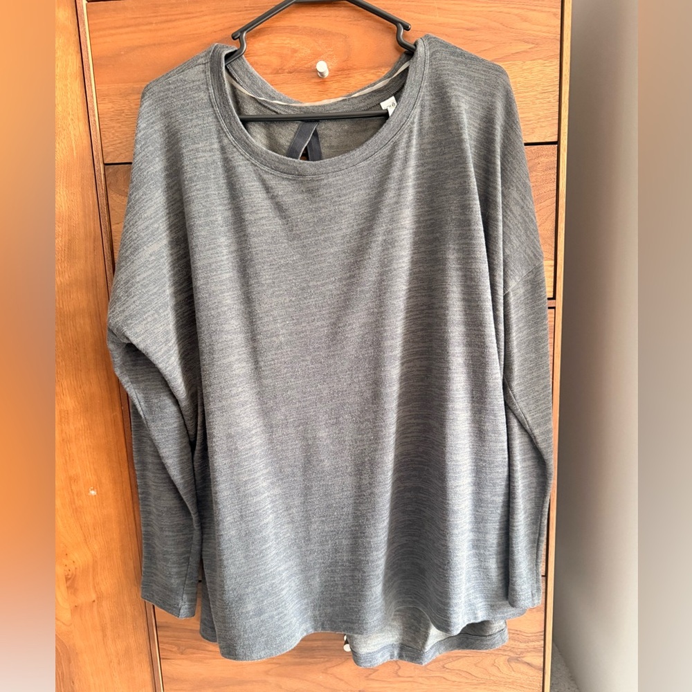 Lole open back sweater size medium blue/gray Size XL - Picture 4 of 9